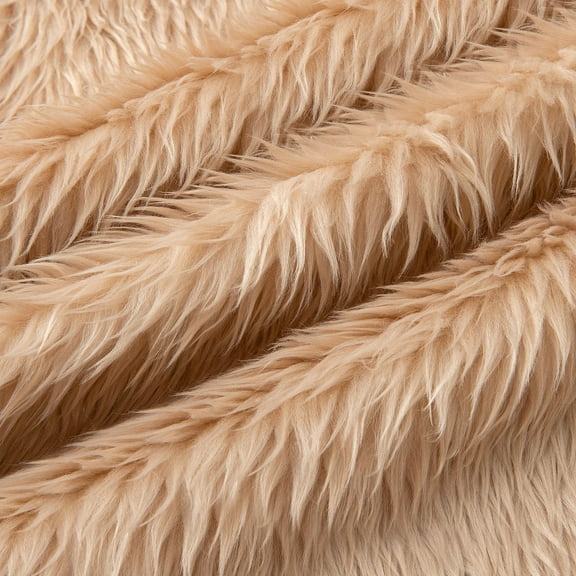XmhyTop-A Faux Fur Fabric 1 Piece 90*160cm Plush Costume Fabric Soft Polyester Upholstery Home Decor Fabric, Shaggy Fluffy Fabric for Crafts, Sewing DIY Projects,F24