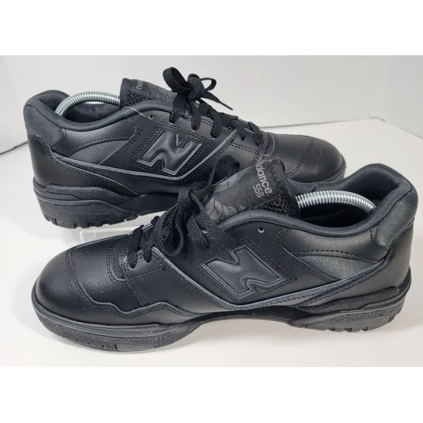 New Balance 550 Triple Black Sneakers Men's US 10 BB550BBB Basketball Training