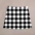 thumbnail image 4 of Check Print Skirt Black And White Street Style Casual Skirts Women Trendy Mini Skirt Custo, 4 of 7