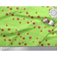 thumbnail image 3 of Soimoi Green Rayon Fabric Cherries Fruits Print Sewing Fabric Yard 42 Inch Wide, 3 of 3