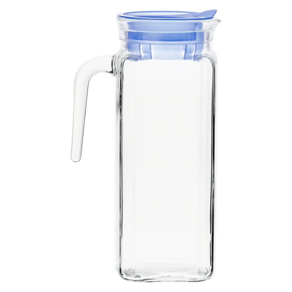 Jarra De Vidrio Con Tapa Azul Borgonovo 1 Lt. Borgonovo Igloo