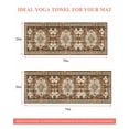 thumbnail image 6 of Brown Boho Yoga Towel for Hot Yoga Non Slip, Retro Western Rustic Ethnic Tribal Patterns Yoga Mat Towel Absorbent Yoga Sweat Towels Microfiber Hot Yoga Blanket for Bikram Pilates 26"x74", 6 of 7