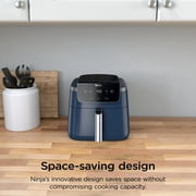 Ninja Air Fryer Pro XL 5-Qt, 3-in-1, 400°F Air Crisp Technology, Nonstick Crisper Plate, AF140WMNV Navy