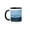Black/White, variant on 3drose, Washington, Bellevue. Seattle Skyline and Olympic Mountains., 11oz Two-tone Yellow Mug