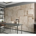 thumbnail image 6 of Tiptophomedecor Background & Patterns Wallpaper Wall Mural - Industrial Travertine Tiles, 6 of 8