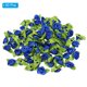 thumbnail image 3 of Uxcell 0.6 pulgadas pequeñas flores de cinta de satén en forma de rosa adornos rosetas apliques azul oscuro 50 piezas, 3 of 6