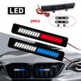 thumbnail image 4 of Scienceny 2 piezas/Kit de luz de rejilla delantera automotriz portátil desmontable LED moda a prueba de aceite Clip montaje lámpara herramienta de Bombillas para automóviles Azul blanco Scienceny VI015535-01B, 4 of 6
