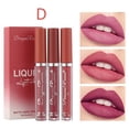 thumbnail image 1 of XWSHYW Lápiz Labial Juego de 3 Piezas de Lápiz Labial, Lápiz Labial Largo y Duradero de Belleza Líquida Brillante, 5Ml*3, 1 of 3