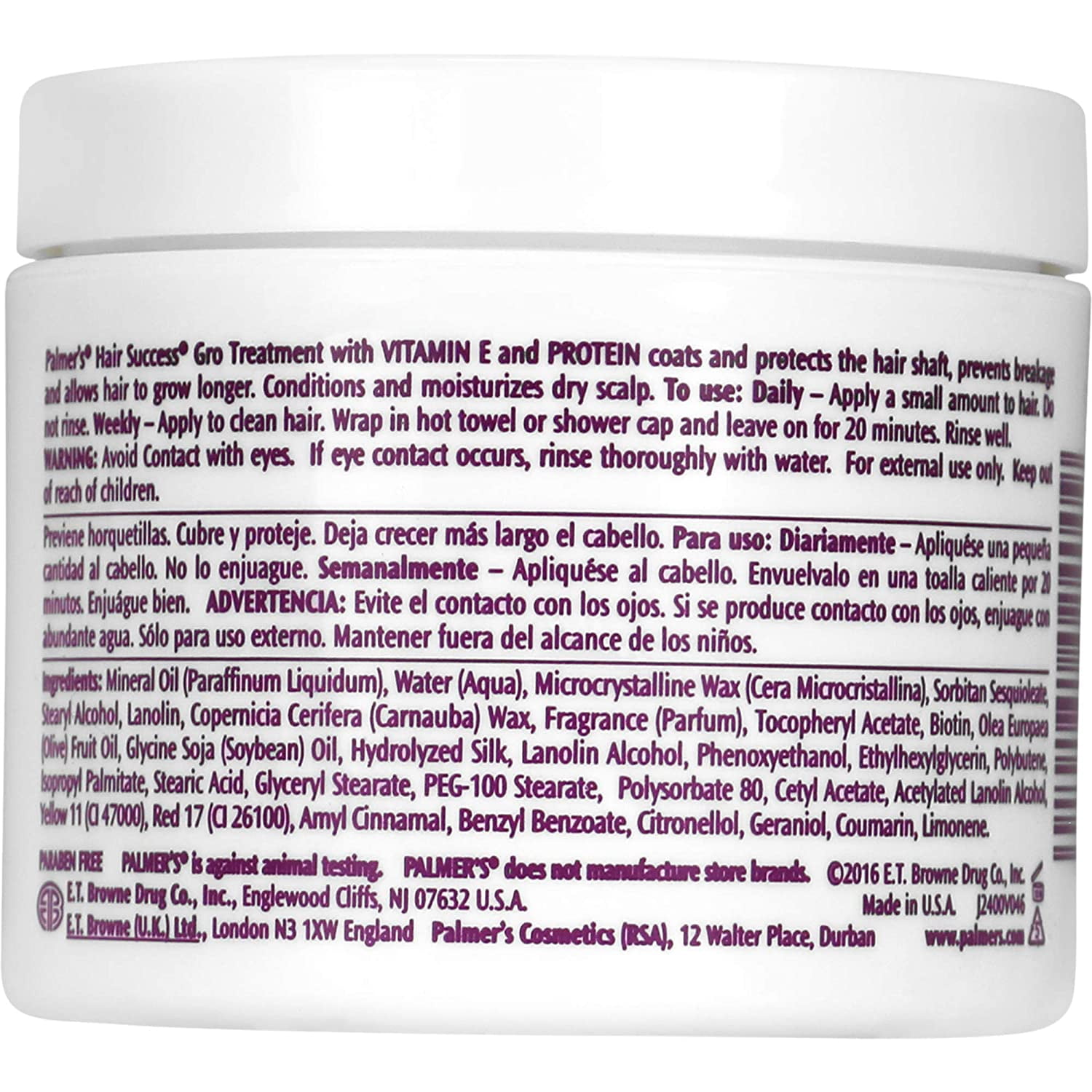 Palmer's Hair Success Gro Treatment With Vitamin E 3.50 oz (Pack of 4)