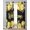 Yellow Black, variant on Yellow Lemons Sheer Curtains 84 Inch Length 2 Panels Set for Living Room/Bedroom, Summer Fruits Leaves Pastoral Botanical Kitchen Curtains Grommet Semi-Sheer Curtains Window Treatments 52"x84"x2