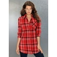 thumbnail image 6 of Roaman's Women's Plus Size Plaid Flannel Tunic, 6 of 6