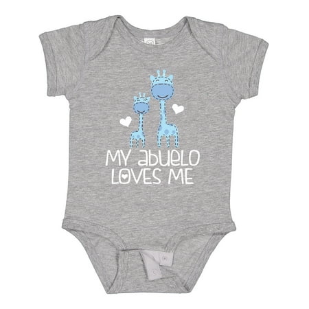 

Inktastic My Abuelo Loves Me Grandson Outfit Gift Baby Boy Bodysuit