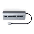 thumbnail image 3 of Satechi Aluminum Type-C Clamp Hub Pro - USB C Hub for Desktop with 3 USB-A 3.0 Data Ports, Micro/SD Card Readers for iMac, MacBook Air/Pro M5/M4, Dell, HP, Surface, Lenovo - Space Gray, 3 of 6