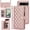 Pink, variant on TECH CIRCLE Folio Faux Leather Case for Google Pixel 6a (6.1") 2022 - Protective Stylish Phone Case, Built-in Stand & Card Slots & Wrist Strap & Button Closure, Lightweight Portable Cover, Pink