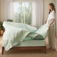 thumbnail image 6 of U by Bedsure Queen Comforter Set - 7 Pieces Sage Green Floral Bedding Sets Queen Bed in a Bag with Reversible Botanical Flowers Comforter, Sheets, Pillowcases & Shams (Queen, Sage Green), 6 of 7