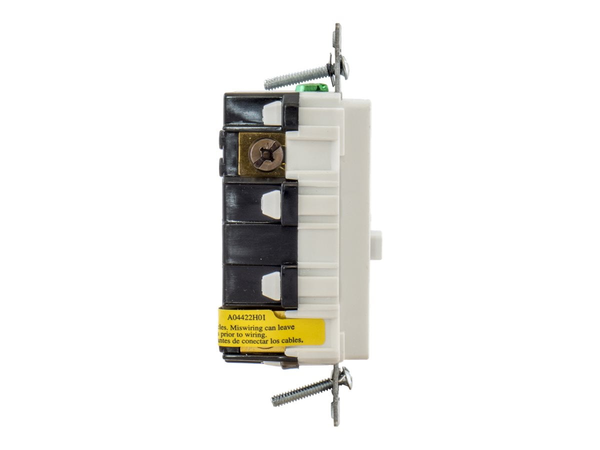 Hubbell Autoguard Tamper-Resistant And Weather Resistant Gfci Receptacle, White, Nema 5-20R, 125 Volts, 20 Amps