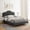 Charcoal, variant on Modway Aviana Performance Velvet King Bed in Dusty Rose