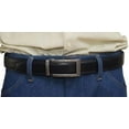 thumbnail image 2 of Marshal Men's Genuine Leather Ratchet Dress Belt With Automatic Buckle Black Buckle8, 56", 2 of 9