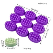 Silicone Massage Bar Soap Molds Food Grade Silicone Molds BPA Free Soap Making