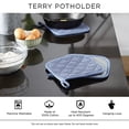 thumbnail image 6 of Basic Terry Collection Quilted 100% Cotton, Potholder, Black, 3 Piece, 6 of 7