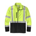 thumbnail image 3 of CornerStone Unisex ANSI 107 Class 3 Soft Shell Jacket | Water-Resistant High Vis Coat for Men & Women with Zippered Pockets, 3 of 4
