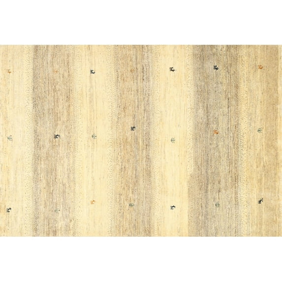 Ahgly Company Indoor Rectangle Contemporary Sun Yellow Area Rugs, 6' x 9'