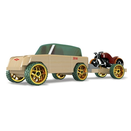 Automoblox Mini X10 Timber Pack (with motorcycle and (Americas Best Motorcycle Trailers)