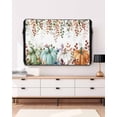 thumbnail image 3 of Outdoor TV Cover 48 to 50 Inch Weatherproof, Fall Thanksgiving Waterproof TV Screen Protector for Outside Decor with Zipper and Pocket 48"L x 30"H , Orange White Green Pumpkin Leaf, 3 of 7