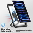 thumbnail image 5 of XYX Case for iPad Air 5th Generation/ iPad Air 4th Generation 10.9 inch with Rotating Stand, Shoulder Strap, 2in1 Shockproof Cover, Transparent, 5 of 7