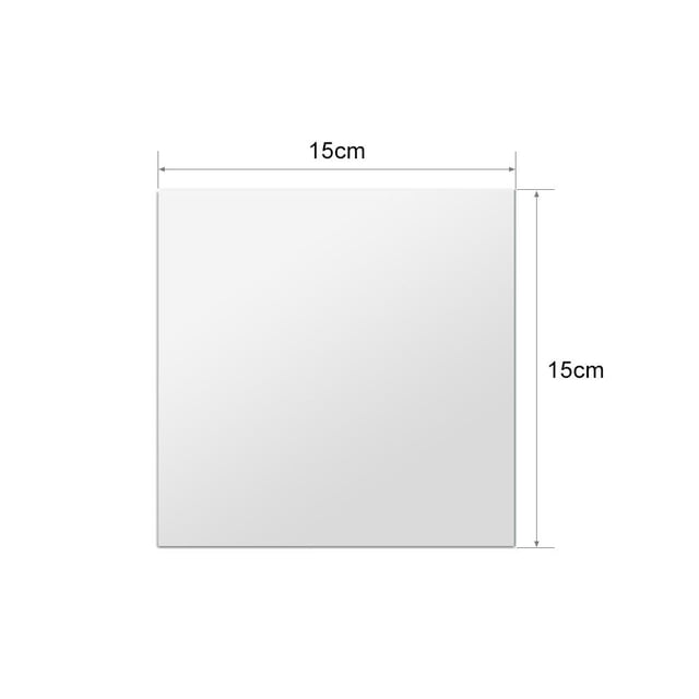 Peahefy DIY Acryli Mirror Wall Stickers, Removable Wall Sticker, For TV Setting Wall Dining Room Sofa Setting Wall Bedroom