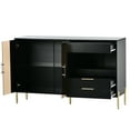 thumbnail image 2 of Storage Cabinet with Acrylic Doors Modern Wood Sideboard Buffet Cabinet with Storge Multifunctional Drawers Console Table for Living Room Dining Room Hallway, 2 of 8