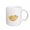 White, variant on 3drose, Gold Glitz Glam Lips, 11oz Two-tone Yellow Mug