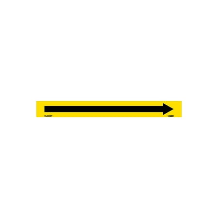 UPC: 0887481055527 | National Marker Pipemarker; Adhesive Vinyl Directional Arrows Yellow 1X9 3/4 Cap Height HL2050Y