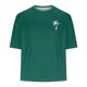 thumbnail image 4 of Mens Camisas de Manga Corta Impresión Casual Deportes Cuello Redondo Blusa, Poliéster Ligero para la Primavera Verano Al Aire Libre Uso Diario, 4 of 4