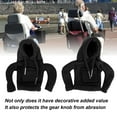 thumbnail image 4 of Knob Gear Stick Protector, Car Gear Knob Cover 2pcs  for Scooter Black,Blue,Red, 4 of 8