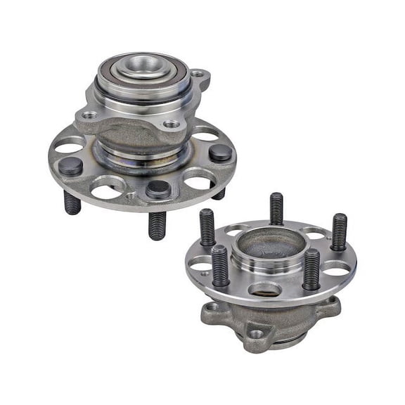 Rear Wheel Bearing Hub Assembly - Set of 2 - Compatible with 2006 - 2011 Honda Civic with Rear Disc Brakes 2007 2008 2009 2010