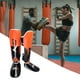 thumbnail image 4 of Protectores de espinillas para piernas, muay thai, artes marciales, taekwondo, boxeo, MMA Adolescente M naranja, 4 of 9