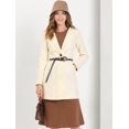 thumbnail image 2 of INSPIRE CHIC Women's Long Sleeves Button Closure Outerwear Mid Length Overcoat, 2 of 4