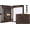 Dark Khaki, variant on Personalized Padfolio for Men, 8.5 × 14” Legal Size Portfolio Organizer, Leather Binder 3 Ring, Leather Clipboard for Women, Leather Portfolio with Handle for 15-inch Laptop (Non-Custom, Gray)