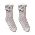 thumbnail image 4 of JeashCHAT Women Winter Thick Slipper Socks With Grippers Non Slip Warm Fuzzy Socks, 4 of 6