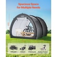 thumbnail image 2 of VEVOR Tente de Rangement pour Vélo Extérieur en Forme d'Éventail, Tente Imperméable pour Vélos 5+, 2 of 9