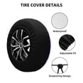 thumbnail image 2 of Susaid Elephant in Tribal Style Print Tire Covers,Waterproof Anti-UV Snow Sun Rain Tire Covers for RV,Truck, SUV, Trailer, Camper-15 inch, 2 of 6