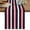 Navy Red, variant on Black Grey Stripe Short Table Runner 36 Inches Long, Minimalist Farmhouse Striped Cotton Linen Table Runners Dresser Scarves, Fabric Tabletop Scarf Furniture Cover for Home Dinner Party Decor 13"x36"