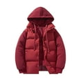 thumbnail image 2 of Mwjwdo Men's Waterproof Ski Jacket 2 in 1 Winter Snow Coat Windproof Hooded Mountain Raincoat Fleece Liner Outwear Red M, 2 of 8