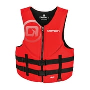OBrien Biolite Series Traditional Mens Neoprene Boating Life Vest Size XXL, Red