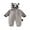 Gray, variant on Cjfdfy Toddler Baby Boy Girl Halloween Animal Costume Clothes Yellow Bee Grey Raccoon Long Sleeve Zip Up Hooded Romper Cute My First Halloween Fall Winter Costume 6M-5Y