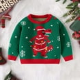 thumbnail image 2 of XEGLSBU Christmas Sweater for Boys 12-14 Dinosaur Boys Sweater Soft Knit Pullover Top Cozy Winter Wear for Kids Festive Holiday Outfit Dino Themed Green Size 9-10 Years, 2 of 9