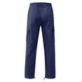 thumbnail image 4 of Men's Big & Tall Fleece Cargo Sweatpants Navy XL, 4 of 5