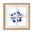 thumbnail image 1 of Cadre de Soccer Bleu Encre pour Mur Ou Table avec 4 Ouvertures pour Photos, 1 of 3