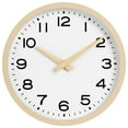 thumbnail image 1 of Reloj de pared AKCISOT de 30 cm con vetas de madera, funciona con pilas, 1 of 9